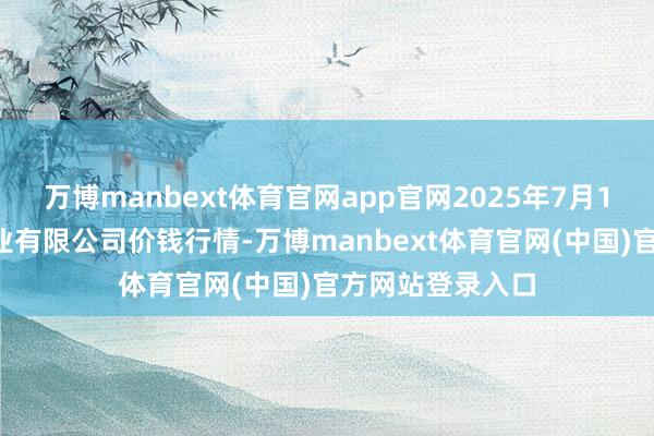 万博manbext体育官网app官网2025年7月12日鲁南蔬菜产业有限公司价钱行情-万博manbext体育官网(中国)官方网站登录入口