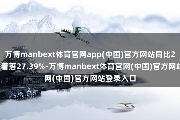 万博manbext体育官网app(中国)官方网站同比2024年7月着落27.39%-万博manbext体育官网(中国)官方网站登录入口