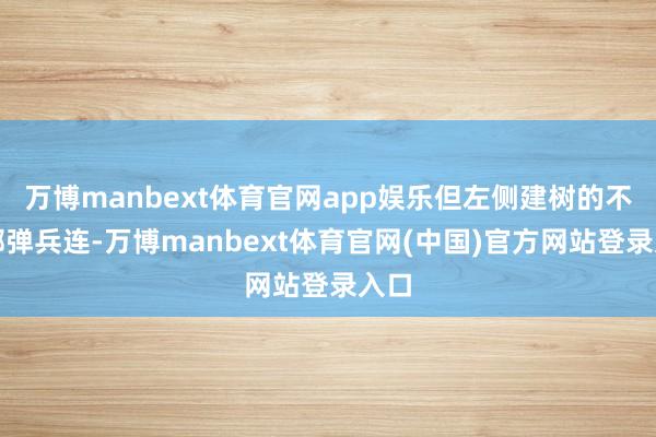 万博manbext体育官网app娱乐但左侧建树的不是掷弹兵连-万博manbext体育官网(中国)官方网站登录入口